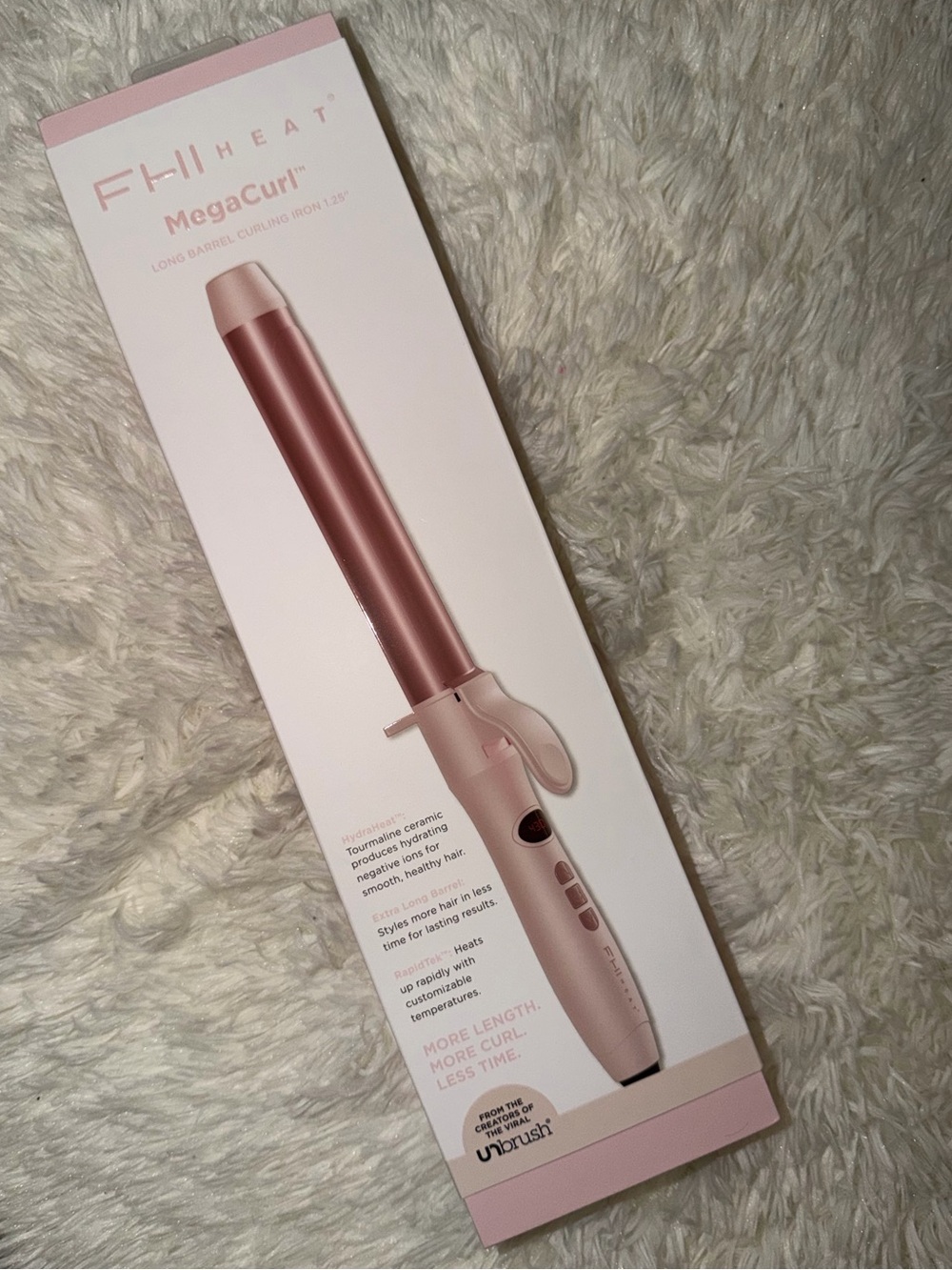 NWB FHI Heat MegaCurl Long Barrel Curling Iron 1.25”